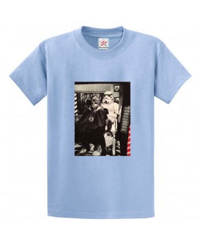 Schorem Barber Shop Classic Unisex Kids and Adults T-Shirt for Sci-Fi Movie Fans